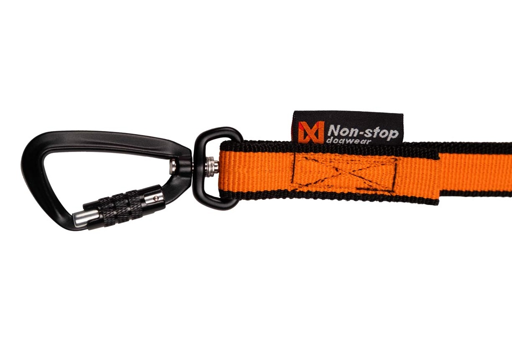 Non-stop dogwear, Zugleine BUNGEE LEASH, 2,0 m ein Hund, Twistlock-Karabiner